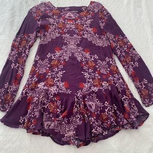 Free-people Women's Purple Mini Dress Size Small